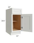 Palisades White 15" Base Cabinet