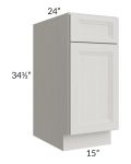 Salem Light Grey 15" Base Cabinet