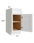 Bayville White 15" Base Cabinet