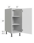 Milan White Matte 15" Full Height Door Base Cabinet