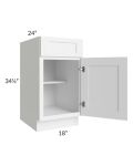 Aspen White Shaker 18" Base Cabinet