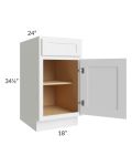 Stratus White 18" Base Cabinet
