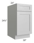 Midtown Painted Grey Shaker 18" Base Cabinet