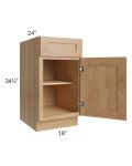 Midtown Timber Shaker 18" Base Cabinet