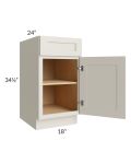 Asheville Cloud Shaker 18" Base Cabinet