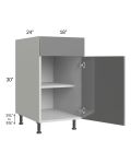 Milan Grey Gloss 18" Base Cabinet