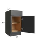 Vienna Black 18" Base Cabinet