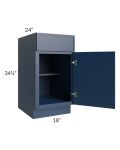 Portland Navy Blue 18" Base Cabinet