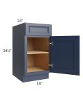 Bayville Blue 18" Full Height Door Base Cabinet