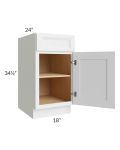 Bayville White 18" Full Height Door Base Cabinet