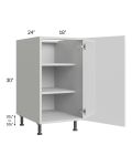Milan White Gloss 18" Full Height Door Base Cabinet