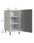 Milan Grey Gloss 18" Full Height Door Base Cabinet