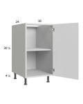 Euro Gloss White 18" Full Height Door Base Cabinet