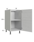 Euro White Grain 18" Full Height Door Base Cabinet