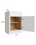 Brighton White Shaker 21" Base Cabinet