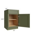 Midtown Hunter Green Shaker 21" Base Cabinet