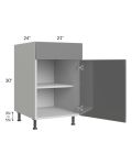 Milan Grey Gloss 21" Base Cabinet