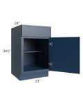Portland Navy Blue 21" Base Cabinet