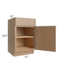 Township Rift Oak 21" Full Height Door Base Cabinet