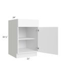 Venetian White Matte 21"  Base Cabinet