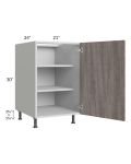 Milan Hazel 21" Full Height Door Base Cabinet