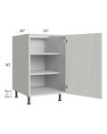 Milan Cream 21" Full Height Door Base Cabinet