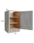 Gramercy Grey Mist 21" Full Height Door Base Cabinet