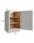 Salem Light Grey 21" Full Height Door Base Cabinet