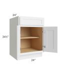 Stratus White 24" Base Cabinet