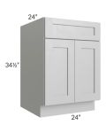 Midtown Painted Grey Shaker 24" Base Cabinet