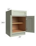 Midtown Pistachio Green Shaker 24" Base Cabinet