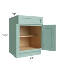 Midtown Mint Green Shaker 24" Base Cabinet