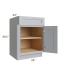Asheville Grey Shaker 24" Base Cabinet