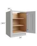 Tuscan Painted Grey 24" Full Height Door Base Cabinet