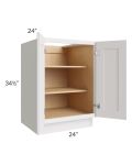 Midtown Cloud Shaker 24" Full Height Door Base Cabinet