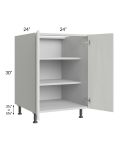 Milan Cream 24" Full Height Door Base Cabinet