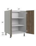 Milan Pecan 24" Full Height Door Base Cabinet