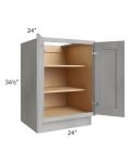 Gramercy Grey Mist 24" Full Height Door Base Cabinet