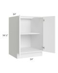 Venetian White Matte 24" Full Height Door Base Cabinet