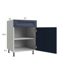 Harbor Navy 24" Base Cabinet with 1 door