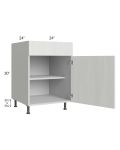 Milan Cream 24" Base Cabinet (1 door)