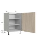 Milan Natural 24" Full Height Door Base Cabinet (1 door)
