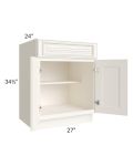 Signature Vanilla Glaze 27" Base Cabinet