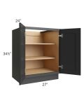 Midtown Black Shaker 27" Full Height Door Base Cabinet