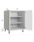 Milan White Matte 27" Full Height Door Base Cabinet