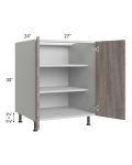 Milan Hazel 27" Full Height Door Base Cabinet