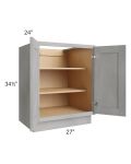 Gramercy Grey Mist 27" Full Height Door Base Cabinet