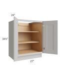 Salem Light Grey 27" Full Height Door Base Cabinet