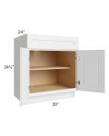 Southport White Shaker 30" Base Cabinet