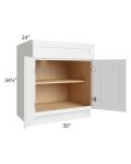 Brighton White Shaker 30" Base Cabinet